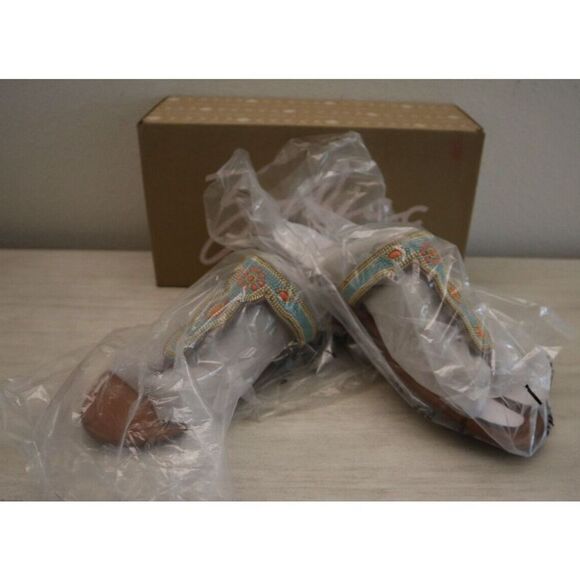 Zodiac I0324S2 Women's Sz 11 Orange Multi Yves Beaded Flat Sandals $80 - Picture 7 of 9